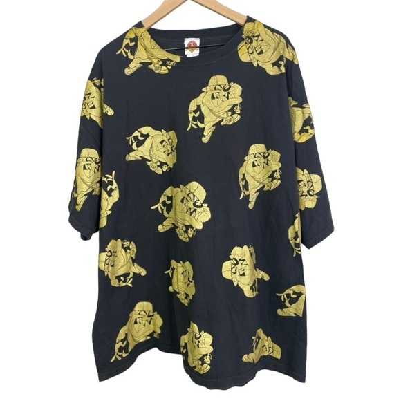 Looney Tunes Men’s Taz All Over Front Screen Print T-shirt - Picture 1 of 3